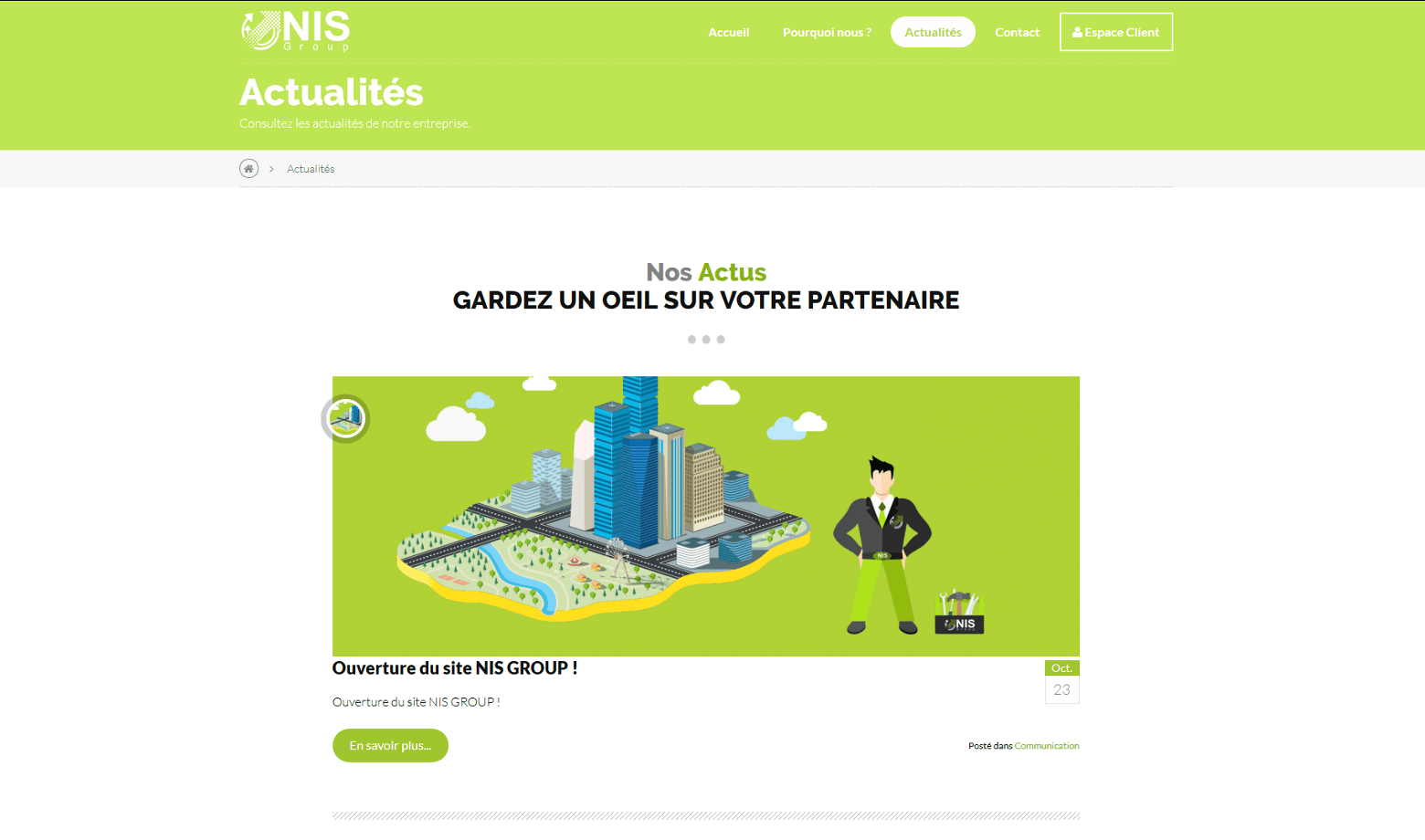 NIS Group - Actualités